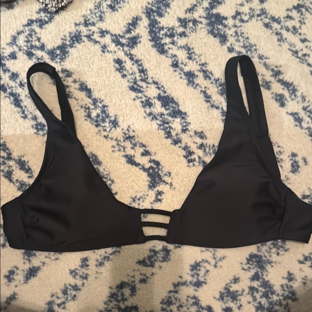 Time and Tru Black Bikini Top